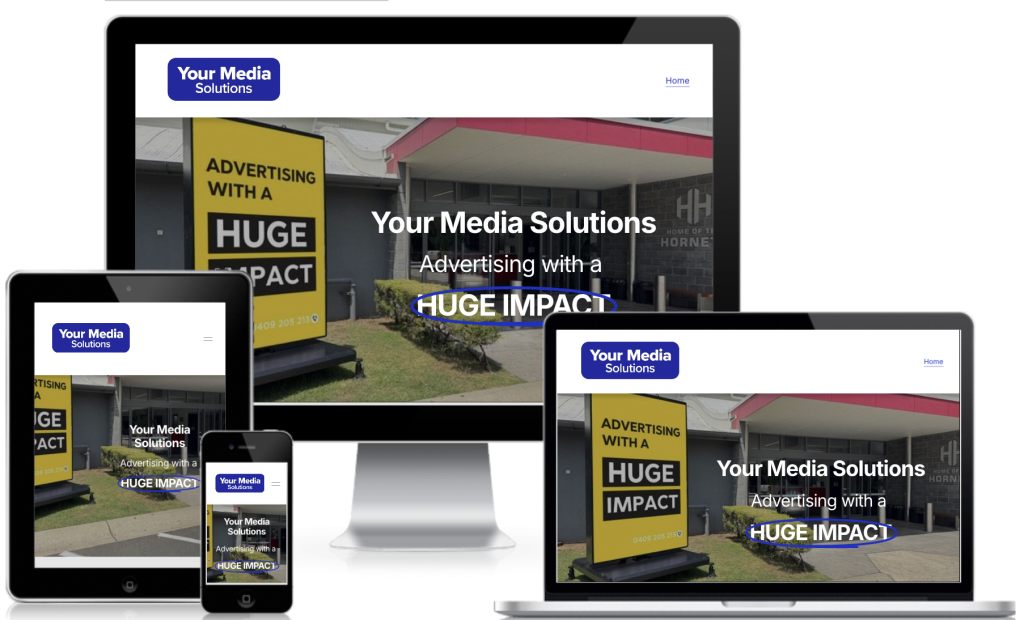 Your media solution website on all screen sizes